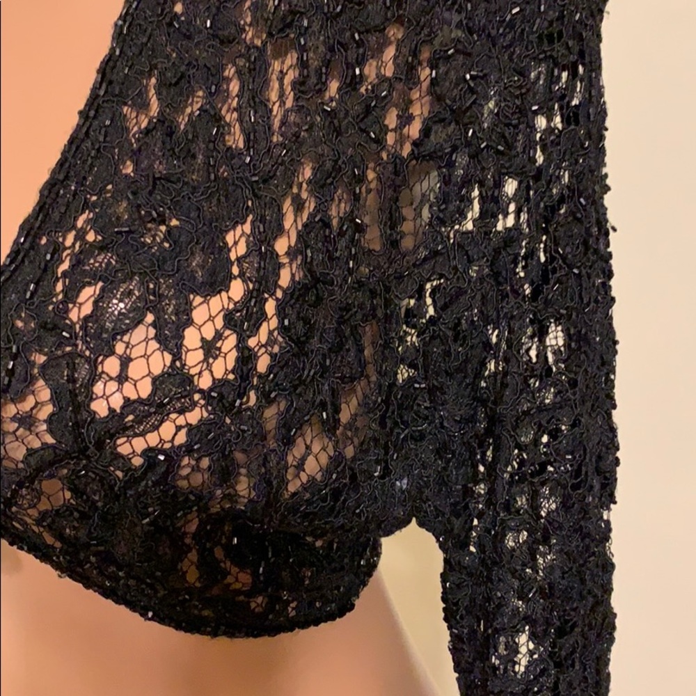 Carmen Marc Valvo sequin shrug-dress not included